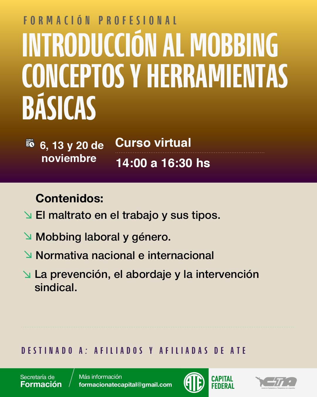 Duración: 20 horas totales